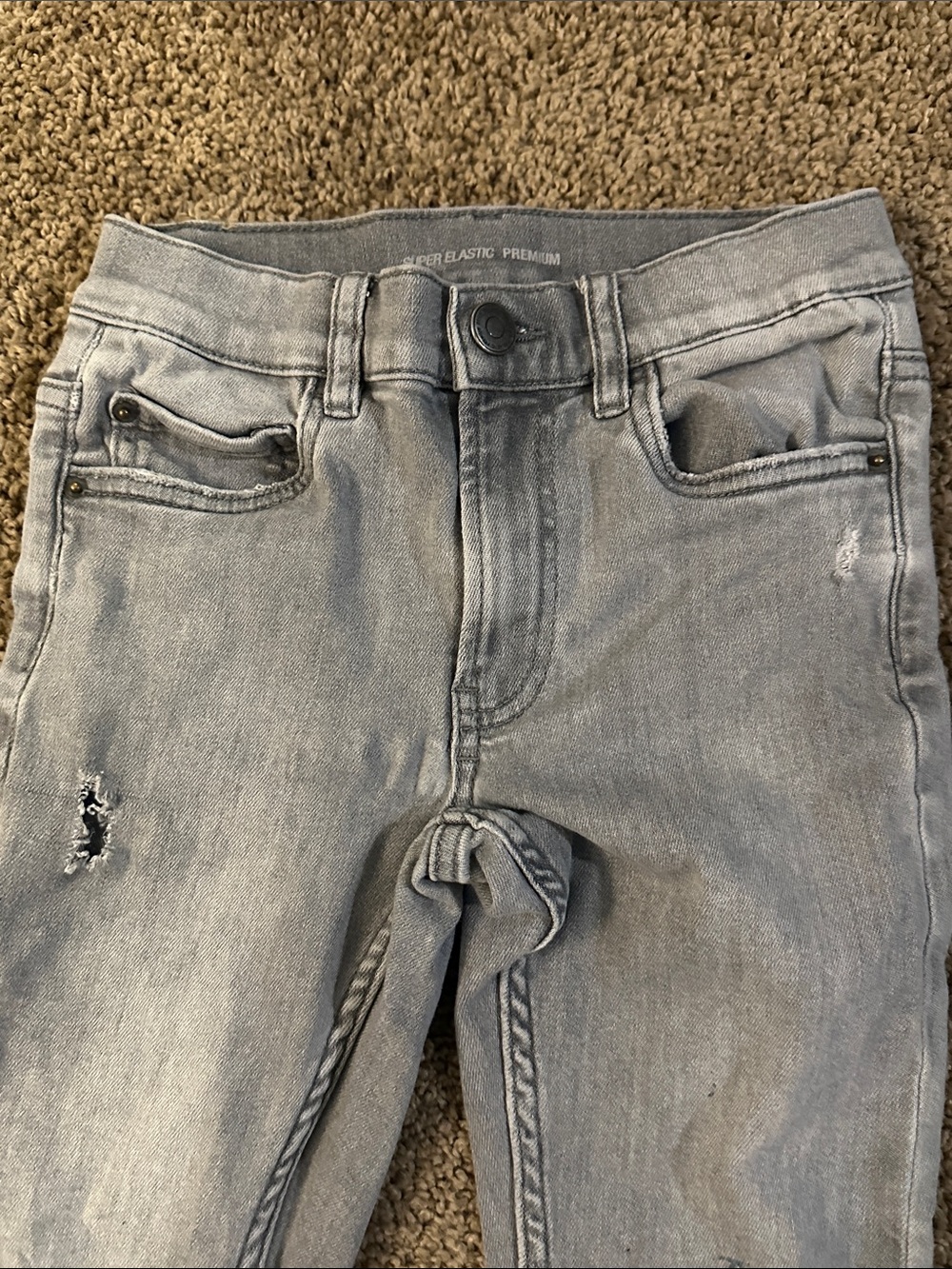 Zara Light Blue Distressed Kids Jeans - Picture 5 of 8